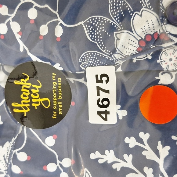 Only Necessities Evening Blue Vines Mixed Print Short Lounger Dress Size 18/20 - Picture 14 of 14